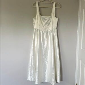 WAYF Desi Corset White Midi Dress - NWT